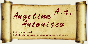 Angelina Antonijev vizit kartica